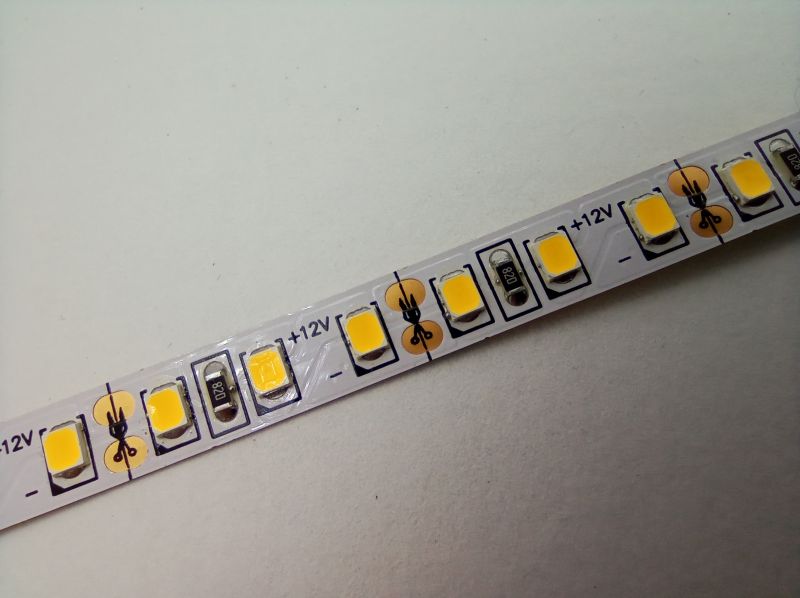 LED pásek 12V teplá bílá 120ks-15W/m bez krytí