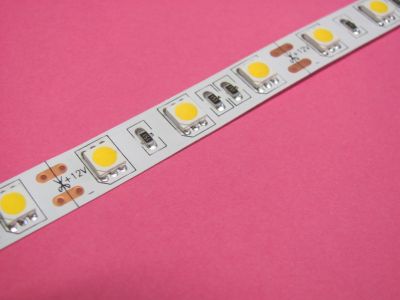 LED pásek 12V teplá bílá 14,4W (5050) bez krytí