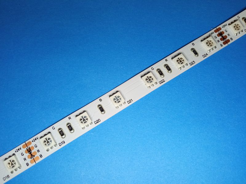 LED pásek 24V RGB 14,4W bez krytí