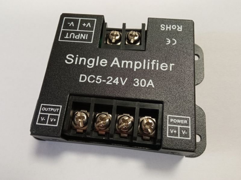 Výkonový zesilovač LED osvětlení, 1 kanál, 30A