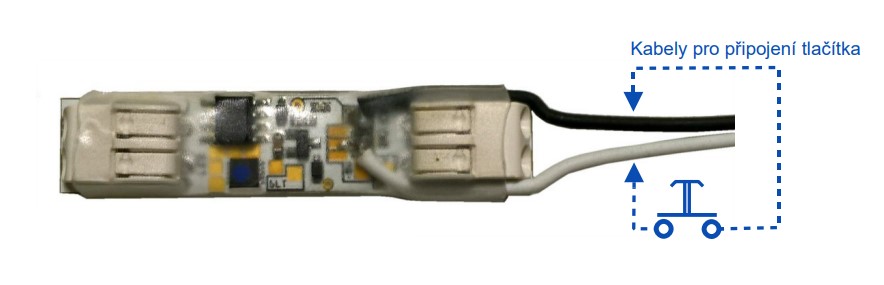 Stmívač pro LED pásky, 1 kanál, tlačítkový