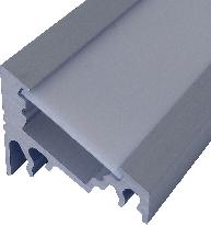 Hliníkový profil pro LED pásek W60 rohový, 60/30°