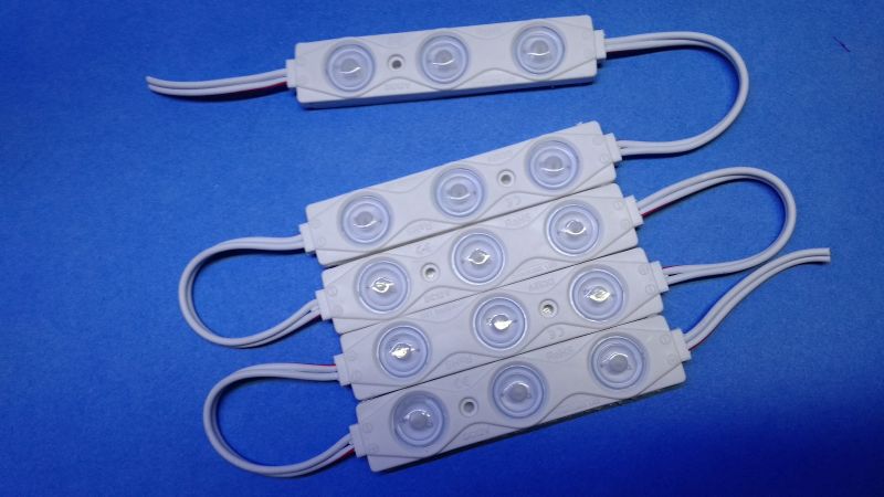 LED modul 3x2835 bílá~6000K, 160°,IP67,12V/1,4W CC
