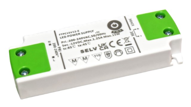 Napájecí zdroj FTPC15V12-E, 12V/1,25A, POS