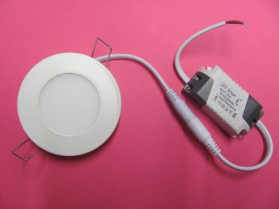 LED podhledové svítidlo ploché,3W,230V,teplá bílá