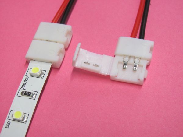 Click konektor pro LED pásky 8mm s kabelem