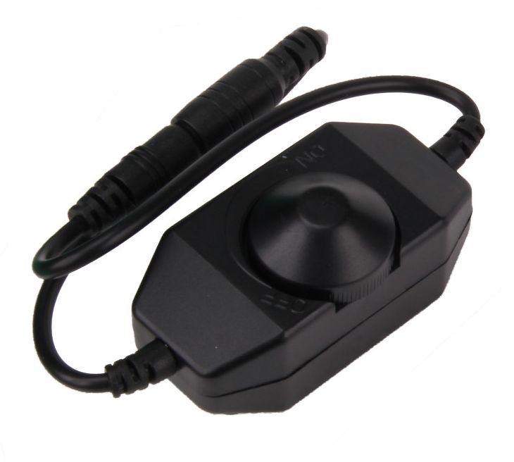 Stmívač pro LED pásky, 1 kanál, typ L černý