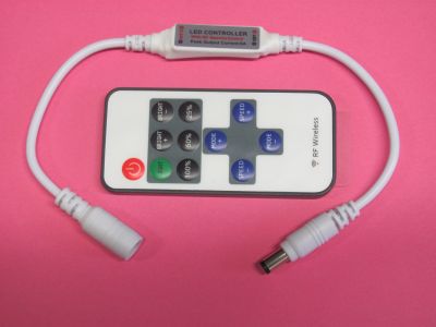 Dálkový RF mini ovladač LED,1 kanál, konektory