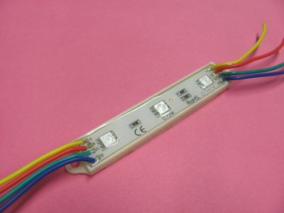 LED modul 3x5050 RGB, IP65,12V/0,72W 78(92)x15x6mm