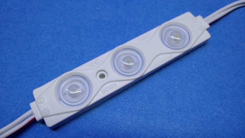 LED modul 3x2835 bílá~6000K, 160°,IP67,12V/1,4W CC