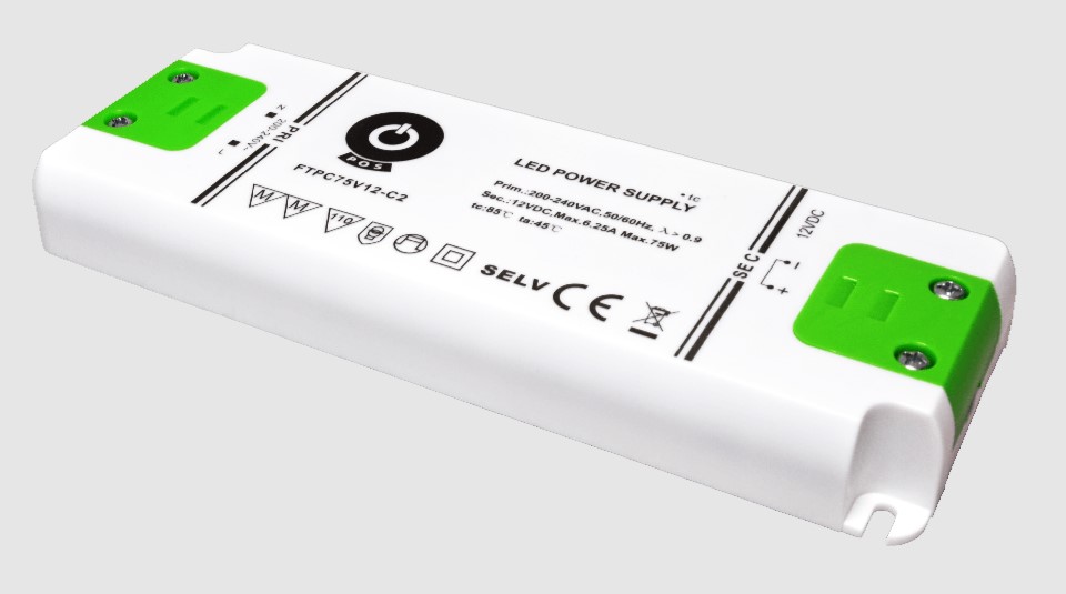 Napájecí zdroj FTPC75V12-C2, 12V/6,25A, POS