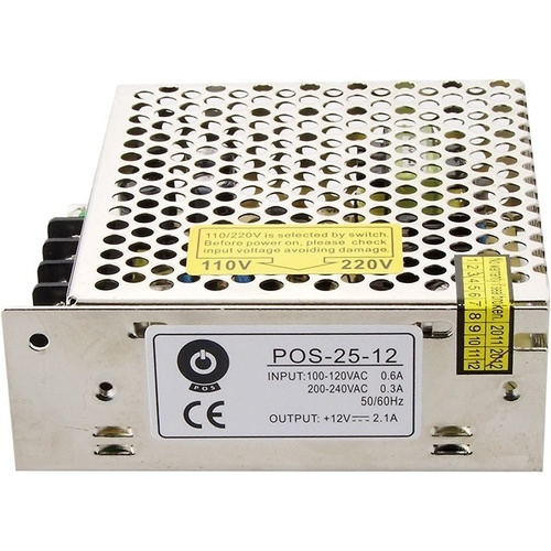 Napájecí zdroj POS-25-12, 12V/2,1A, 25W
