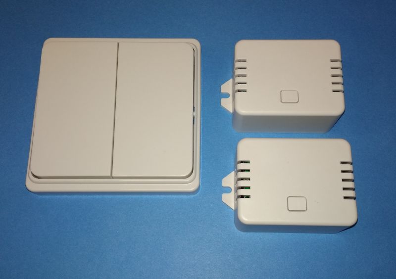 Dálkový 2-spínač 230V QS6D samonapájecí -sada