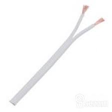 bílá dvojlinka 2x0,35mm2 - metráž