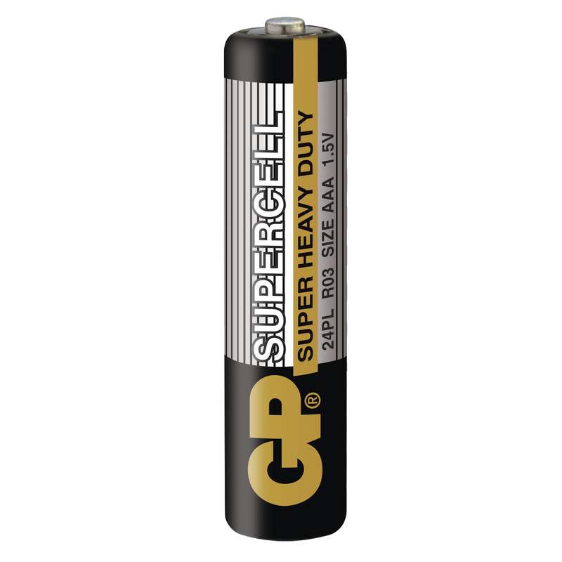 Zinkouhlíková baterie GP Supercell R03 (AAA)